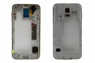 Samsung Galaxy G900F S5 Back Chassis Silver-White