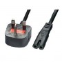 2 Pin Power Cable UK Black